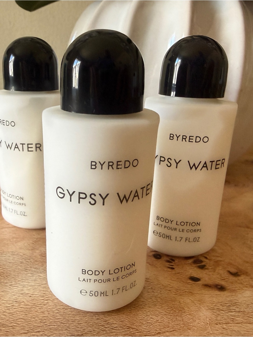 Byredo Gypsy Water Body Lotion - White with Black Cap